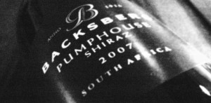 Backsberg Pumphouse Shiraz 2007